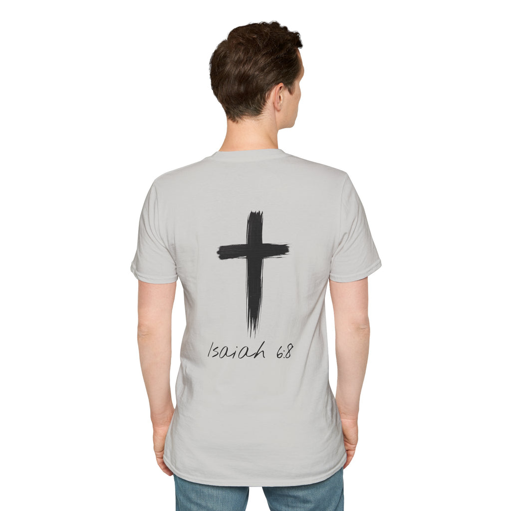"Here Am I" T-Shirt - Black Letter
