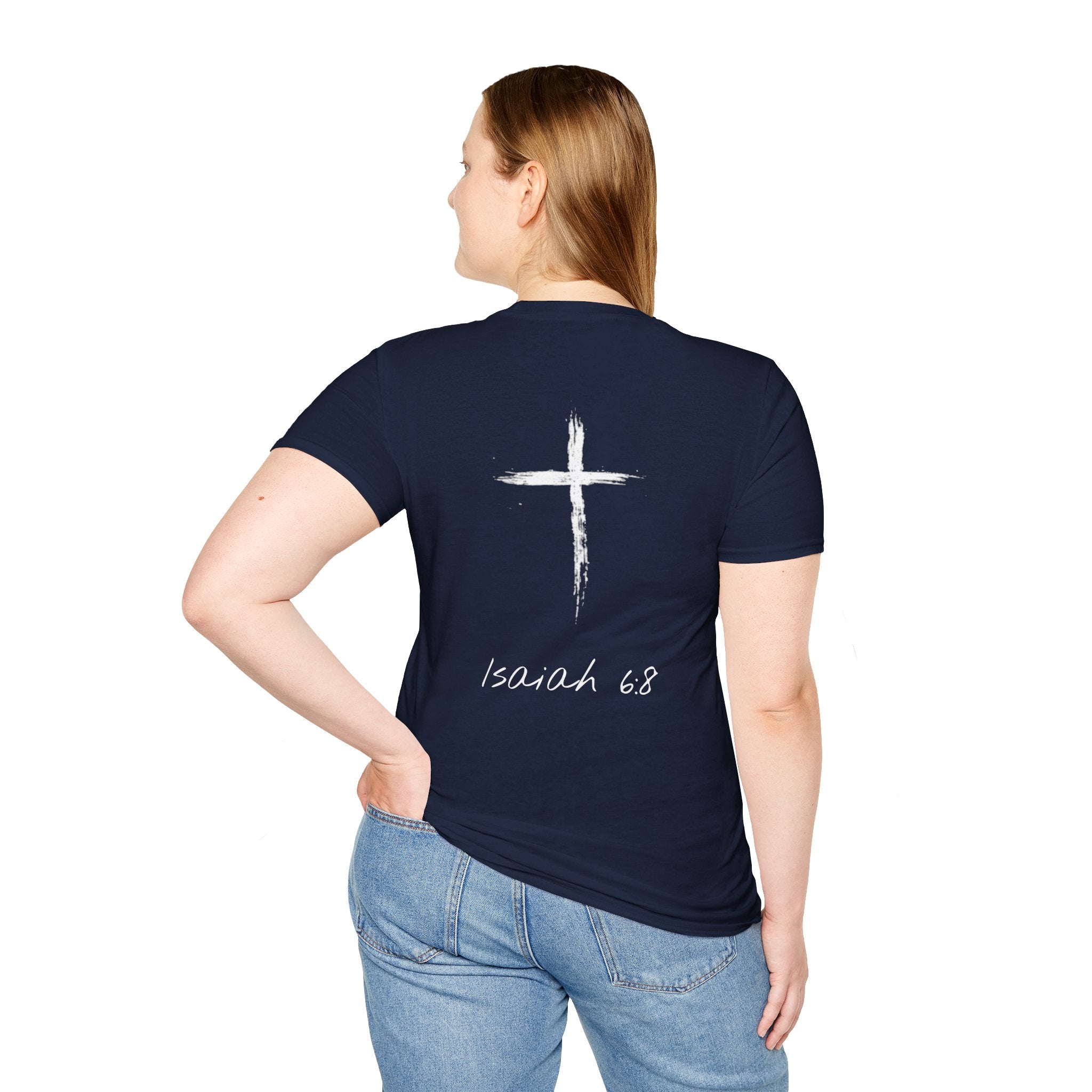 "Here Am I" T-Shirt - White Letter