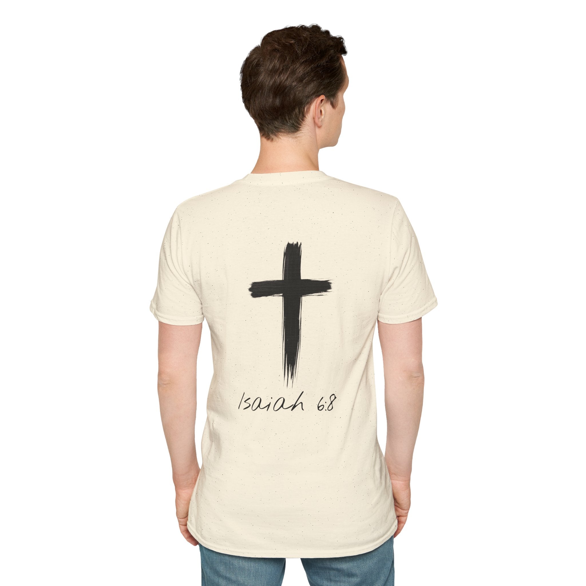 "Here Am I" T-Shirt - Black Letter