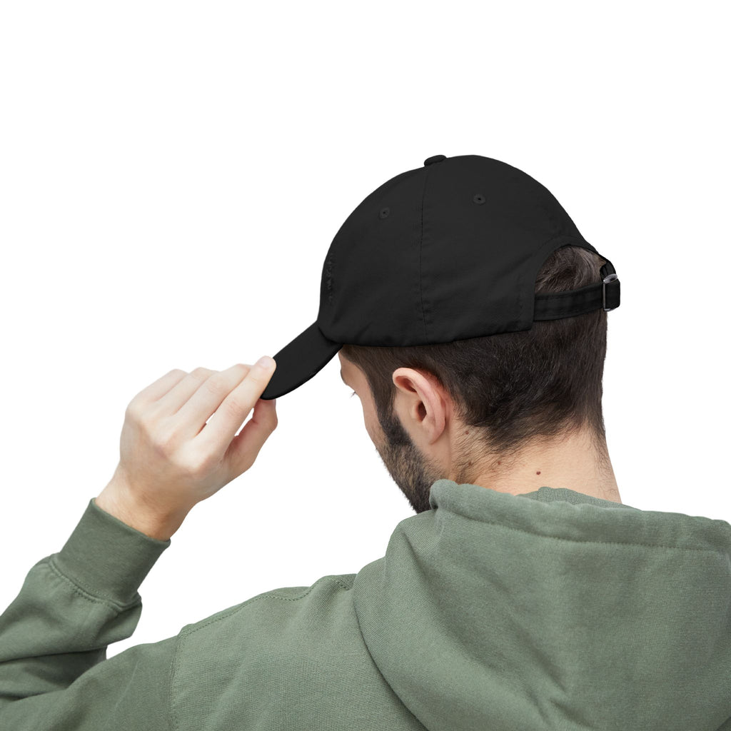Faith-Themed Unisex Distressed Cap - Here Am I, Send Me Hat, Christian Hat, Casual Style, Inspirational Gift, Everyday Wear