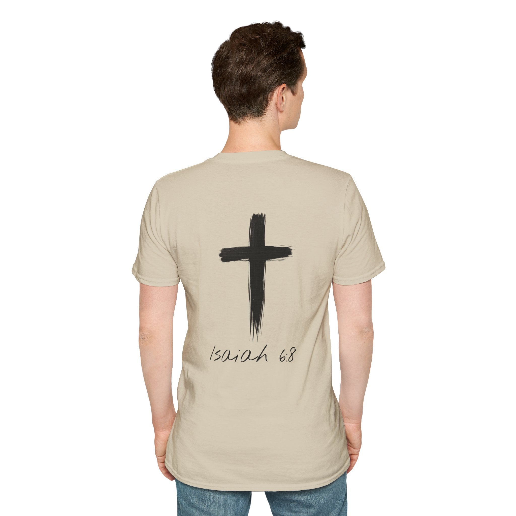 "Here Am I" T-Shirt - Black Letter