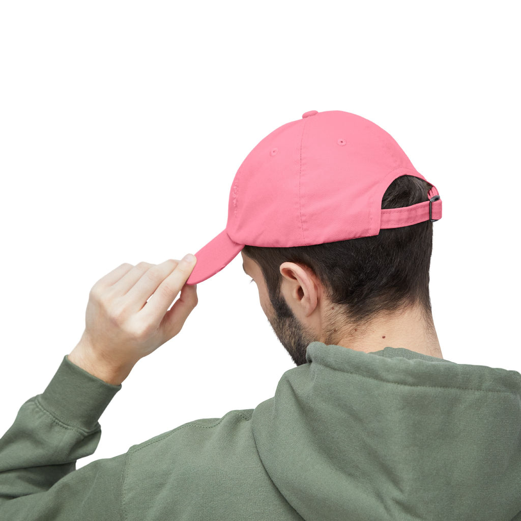 Faith-Themed Unisex Distressed Cap - Here Am I, Send Me Hat, Christian Hat, Casual Style, Inspirational Gift, Everyday Wear