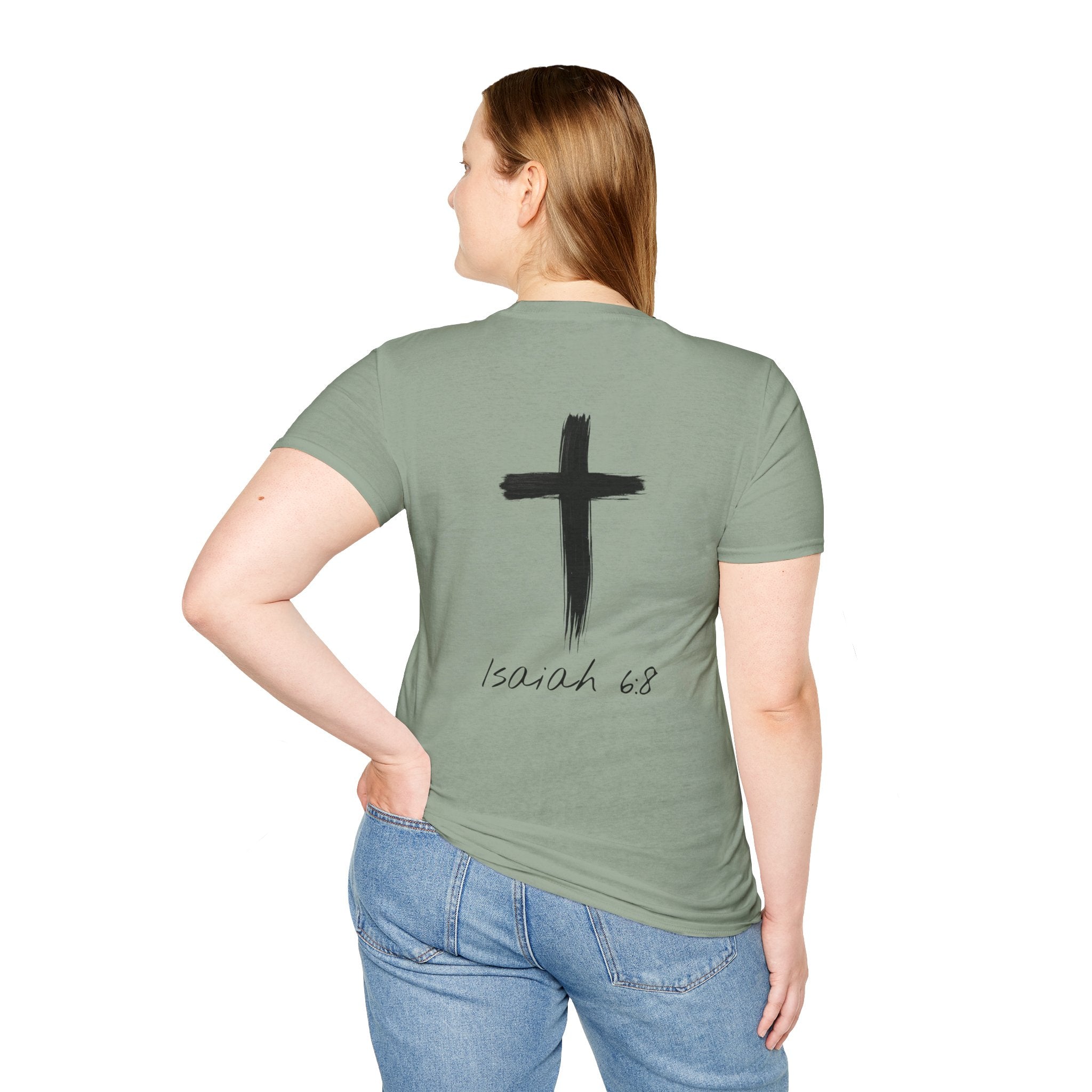 "Here Am I" T-Shirt - Black Letter