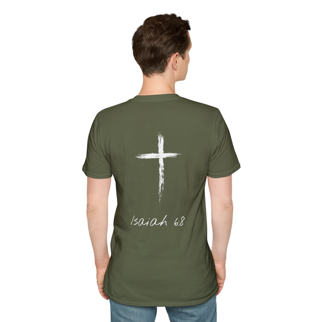 "Here Am I" T-Shirt - White Letter
