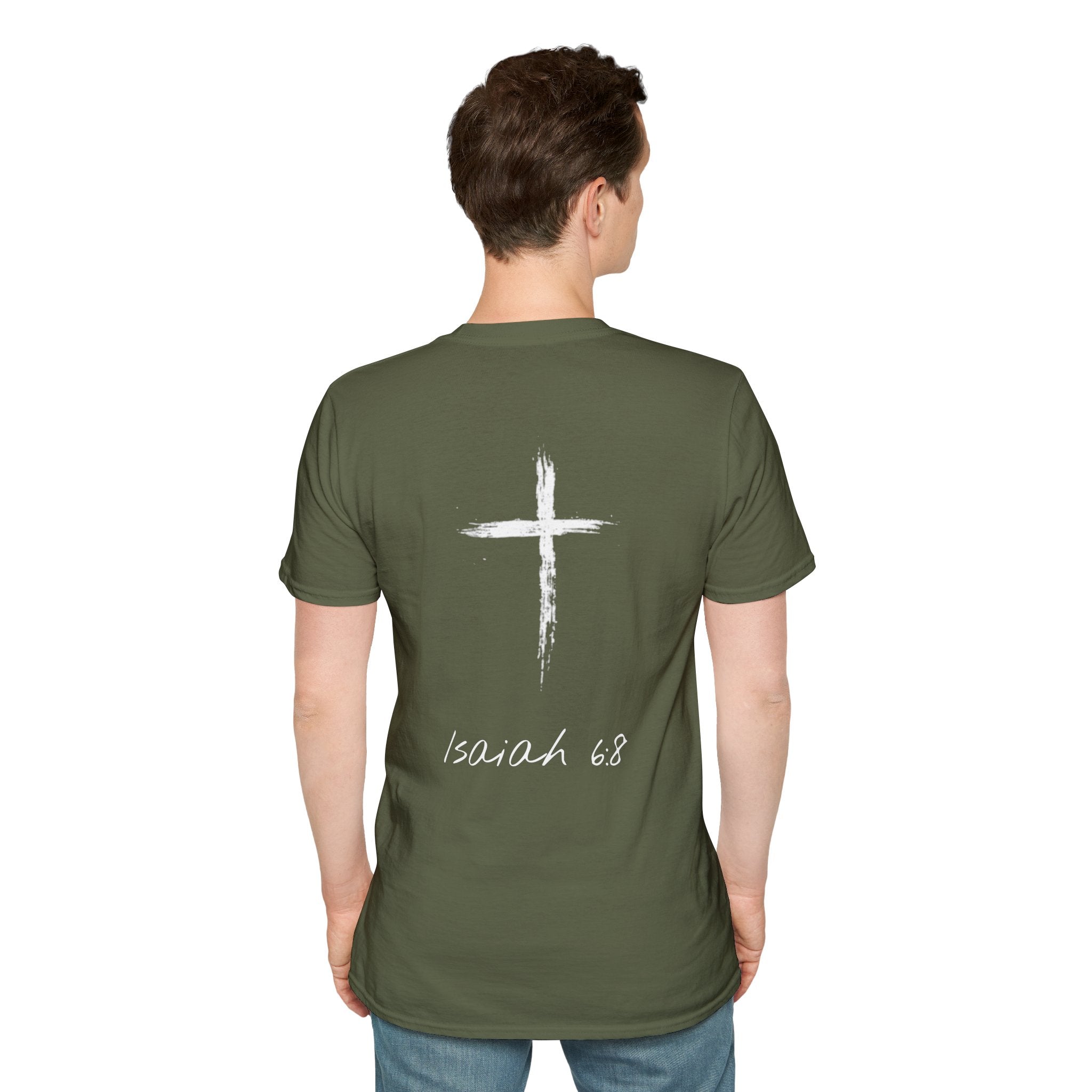 "Here Am I" T-Shirt - White Letter