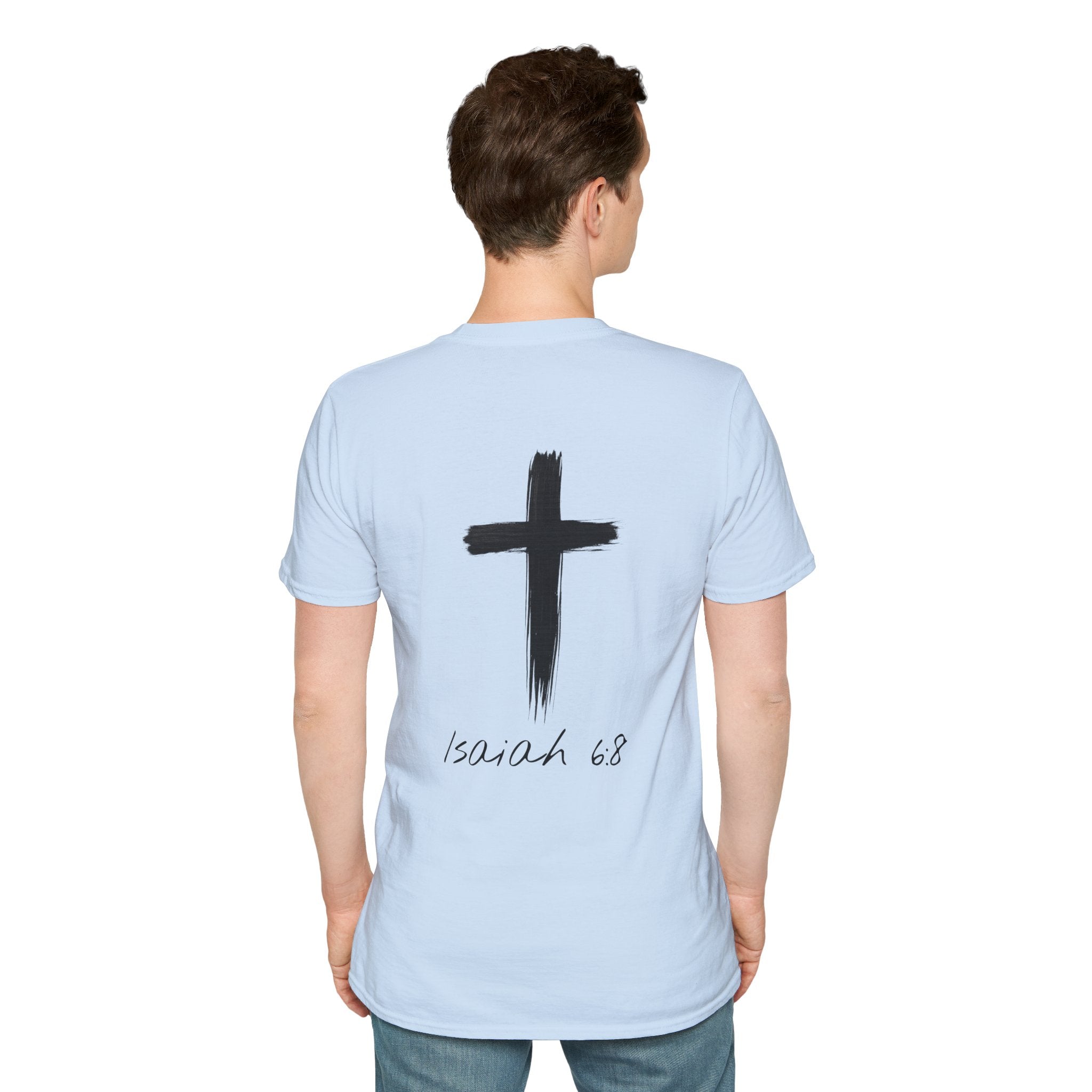 "Here Am I" T-Shirt - Black Letter