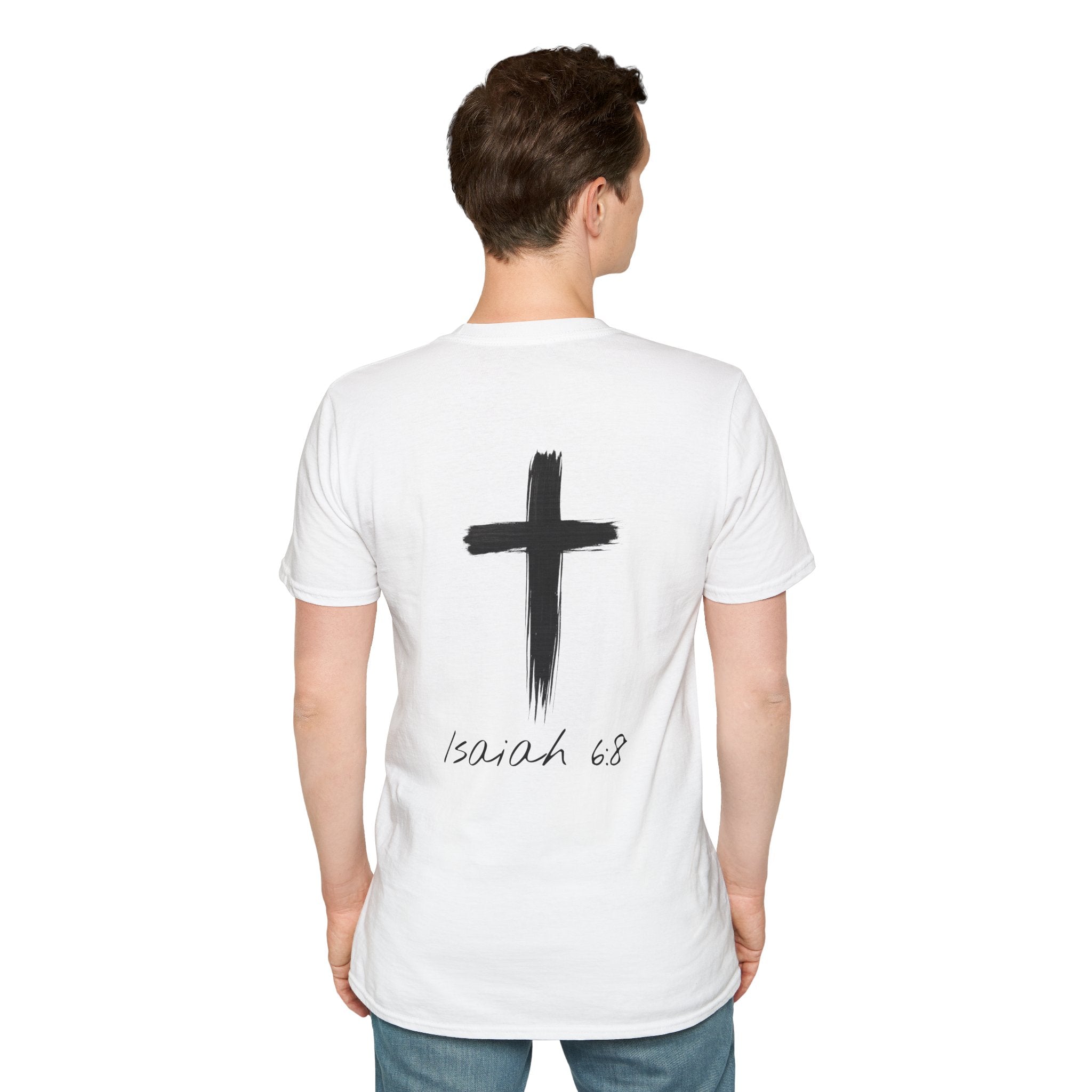 "Here Am I" T-Shirt - Black Letter