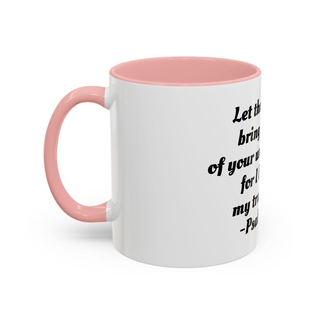 Inspirational Coffee Mug, Motivational Psalm 143:8 Quote, Perfect for Daily Inspiration, Gift for Friends, Housewarming, Religious