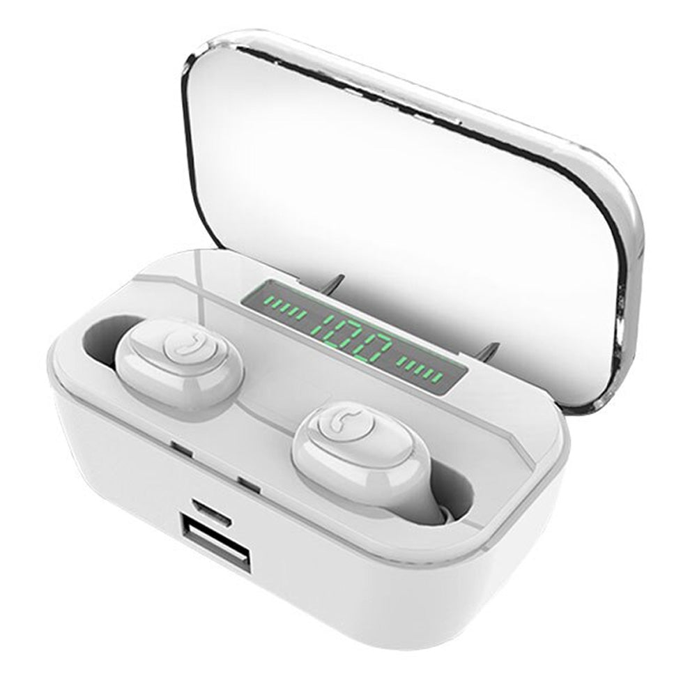 TWS True Bluetooth 5.0 Wireless Earbuds with 2000mAh Charging Case