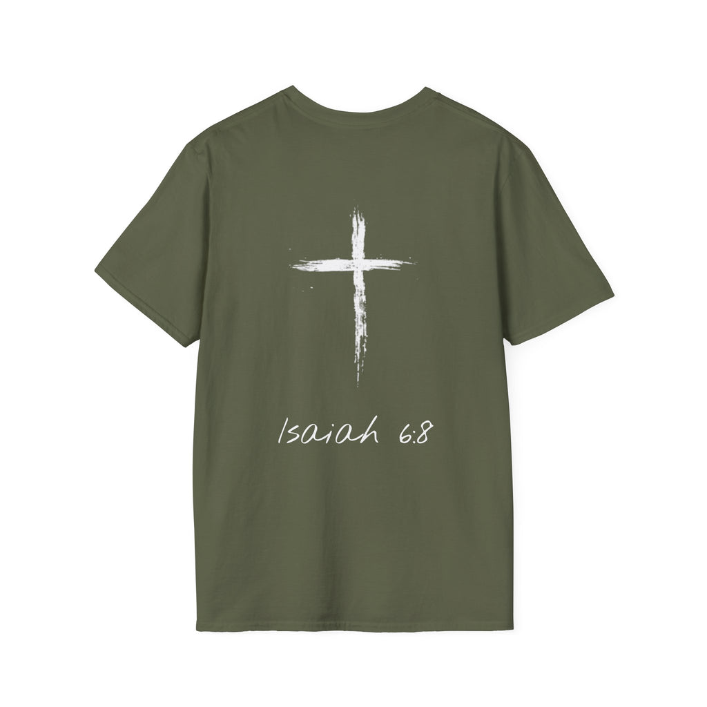 "Here Am I" T-Shirt - White Letter