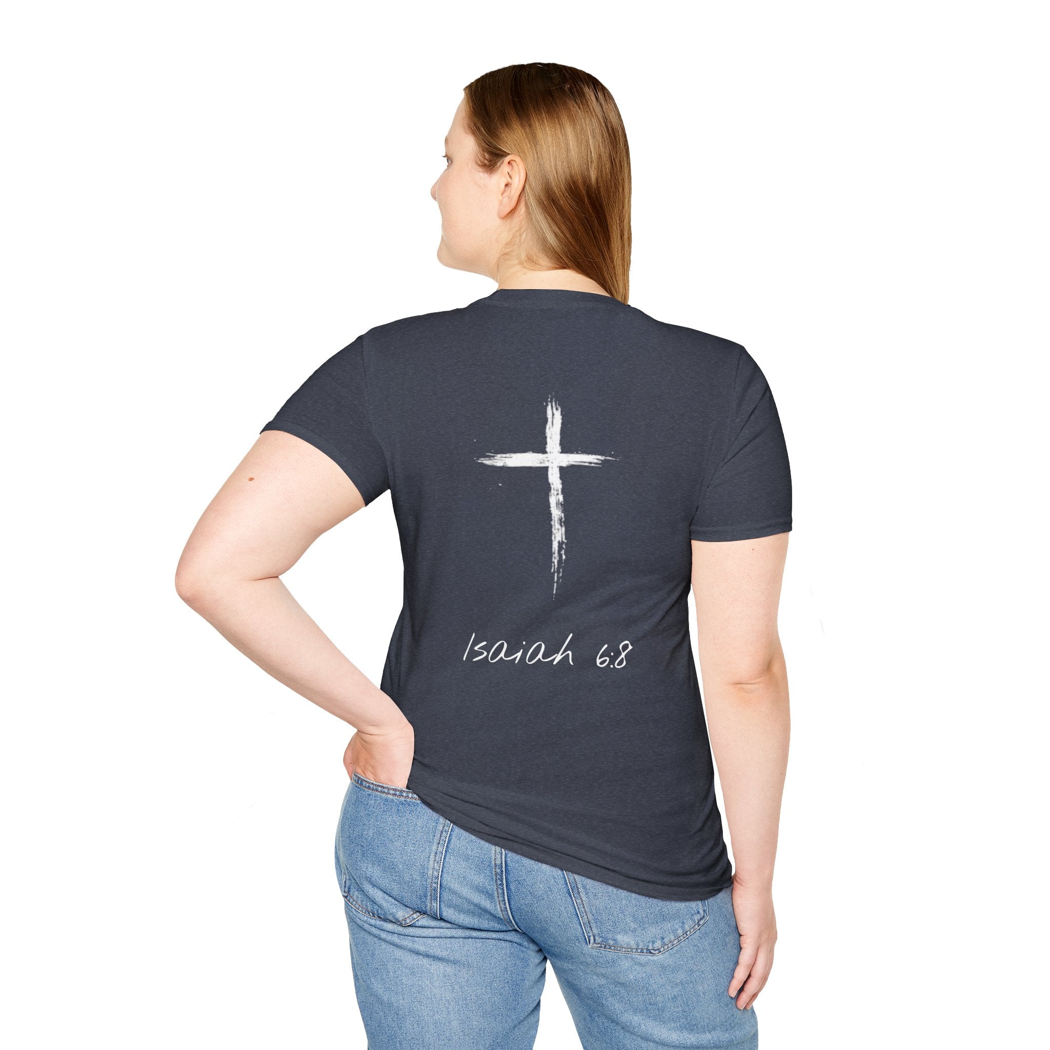 "Here Am I" T-Shirt - White Letter