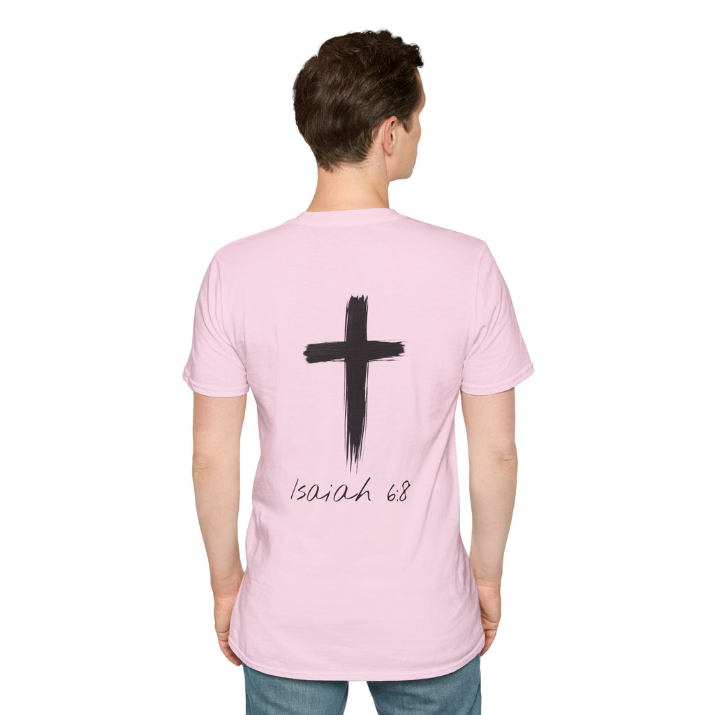 "Here Am I" T-Shirt - Black Letter