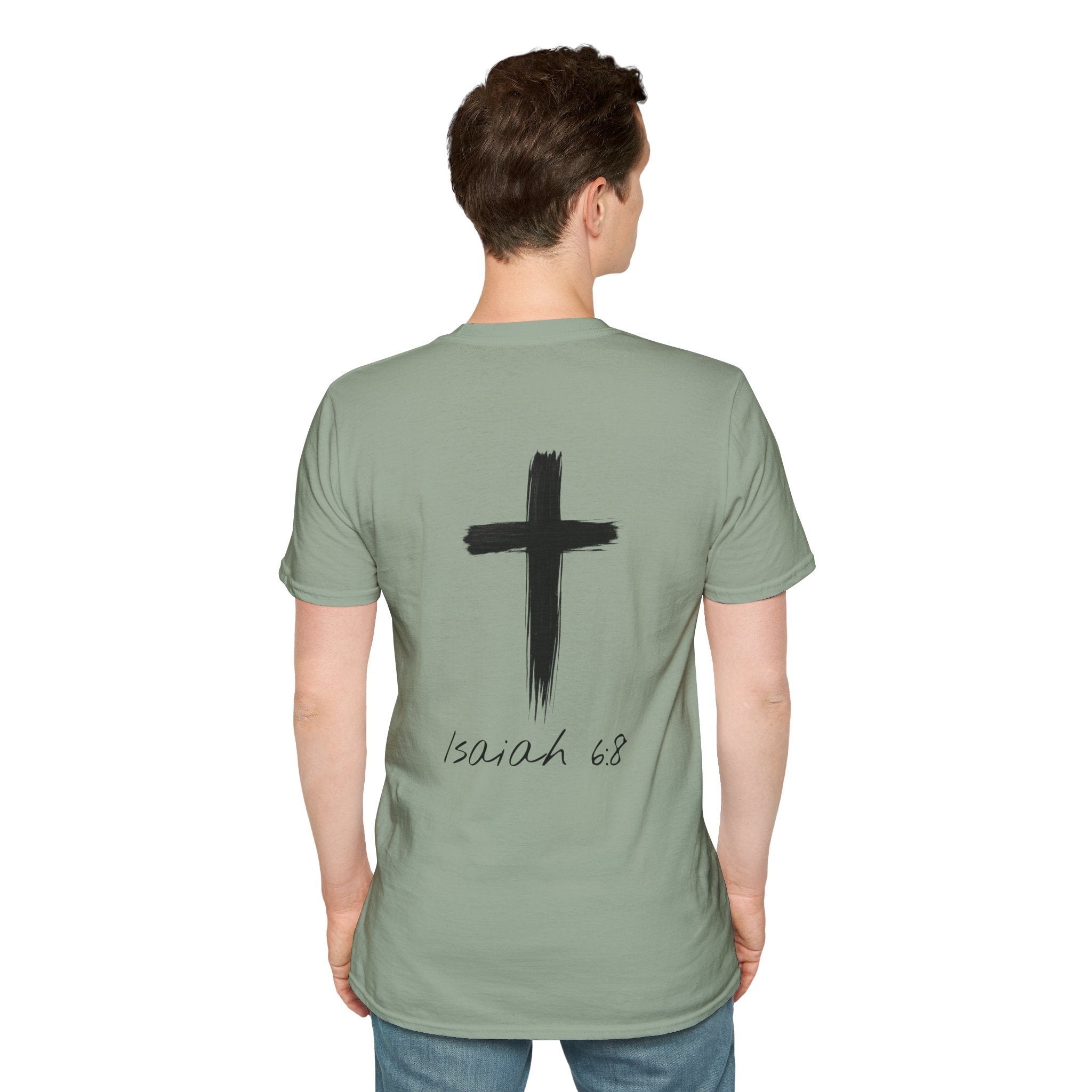 "Here Am I" T-Shirt - Black Letter