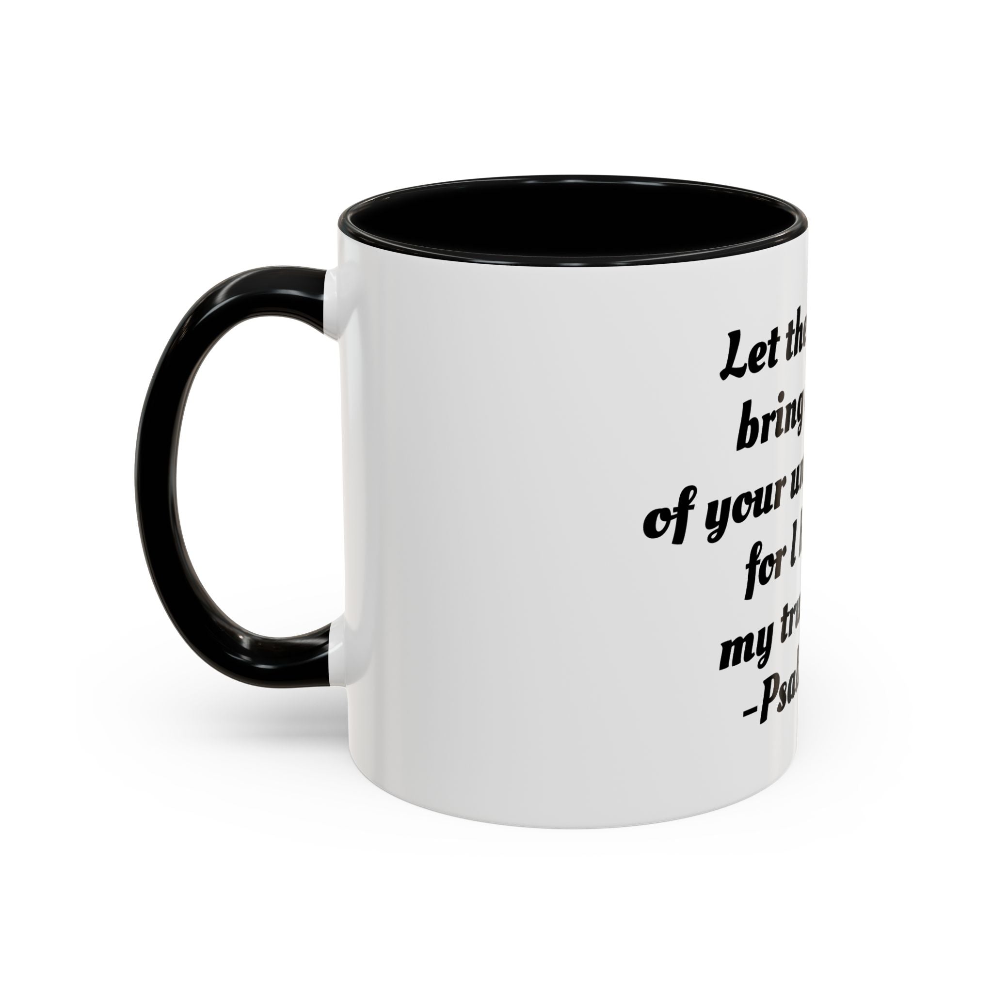 Inspirational Coffee Mug, Motivational Psalm 143:8 Quote, Perfect for Daily Inspiration, Gift for Friends, Housewarming, Religious