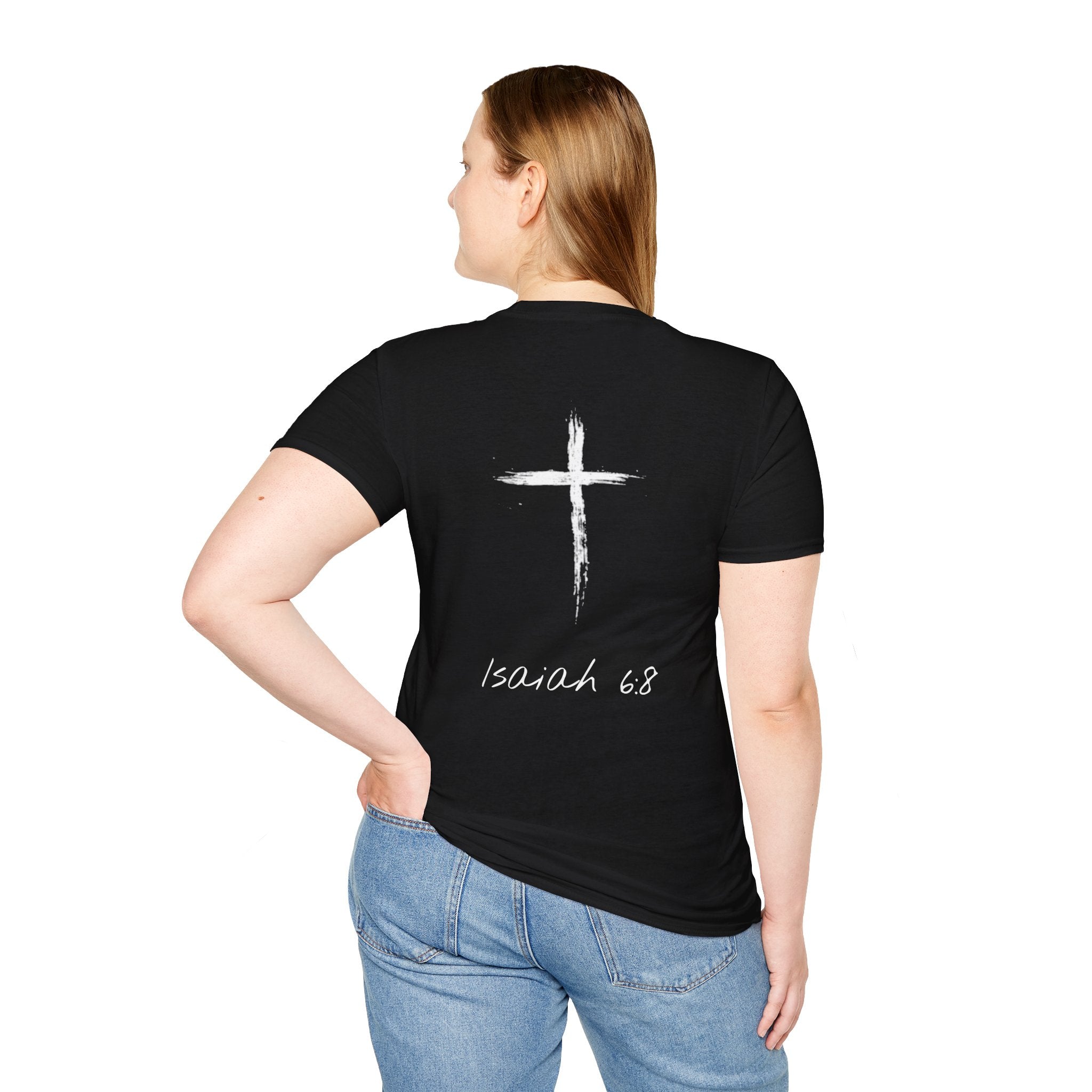 "Here Am I" T-Shirt - White Letter