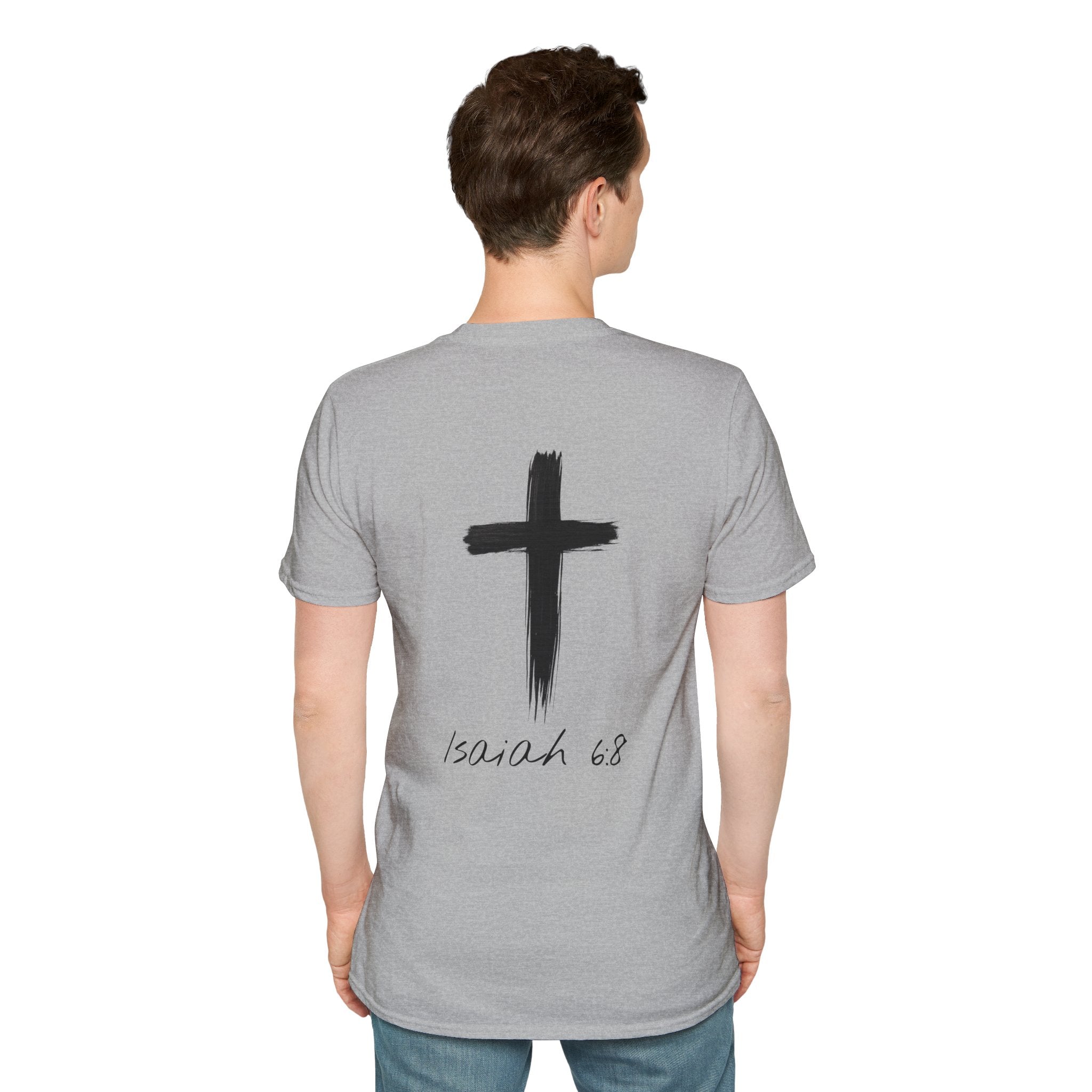 "Here Am I" T-Shirt - Black Letter