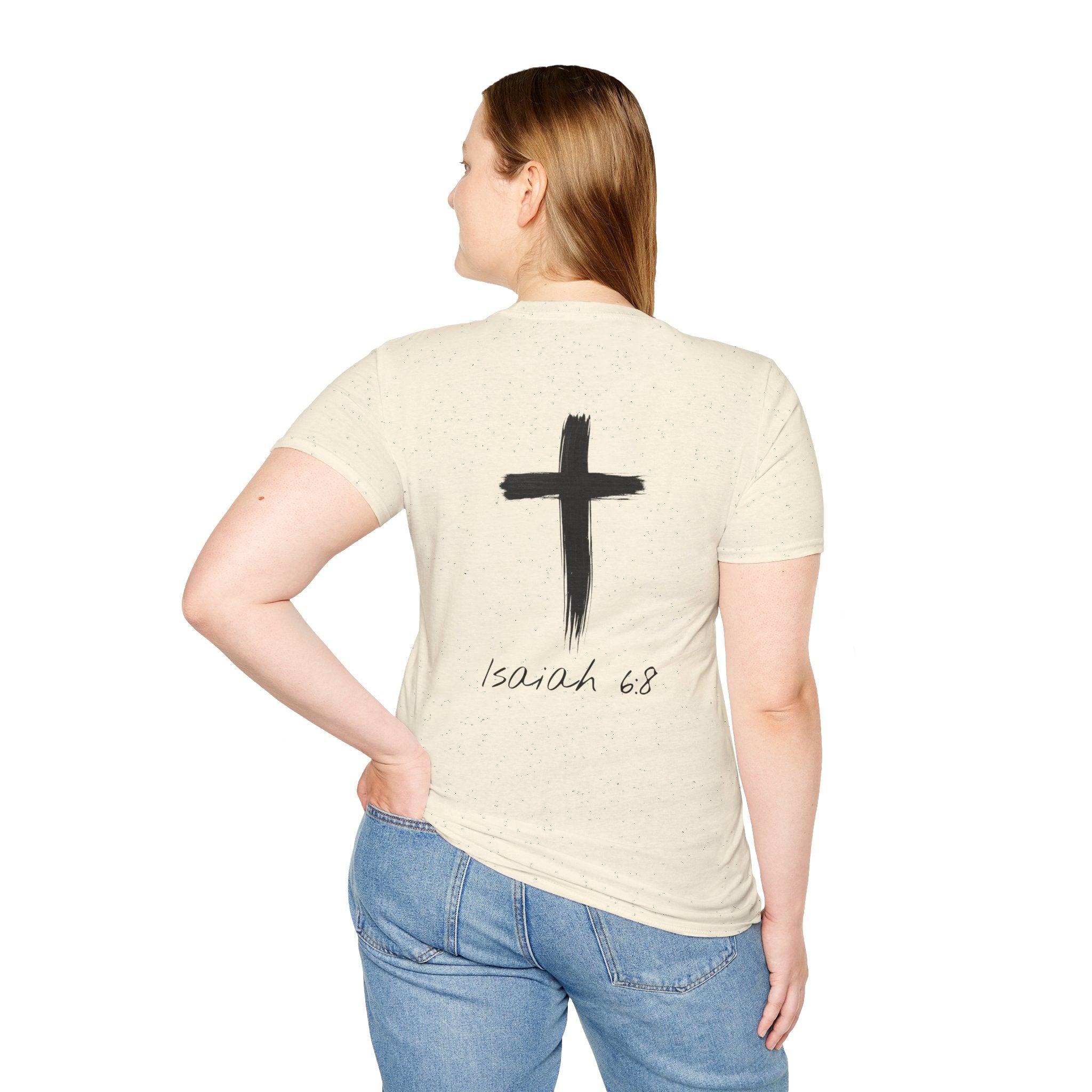 "Here Am I" T-Shirt - Black Letter