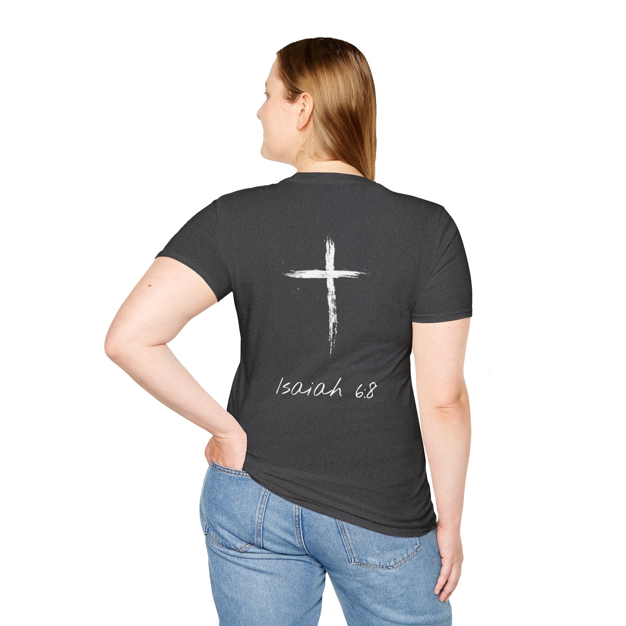 "Here Am I" T-Shirt - White Letter