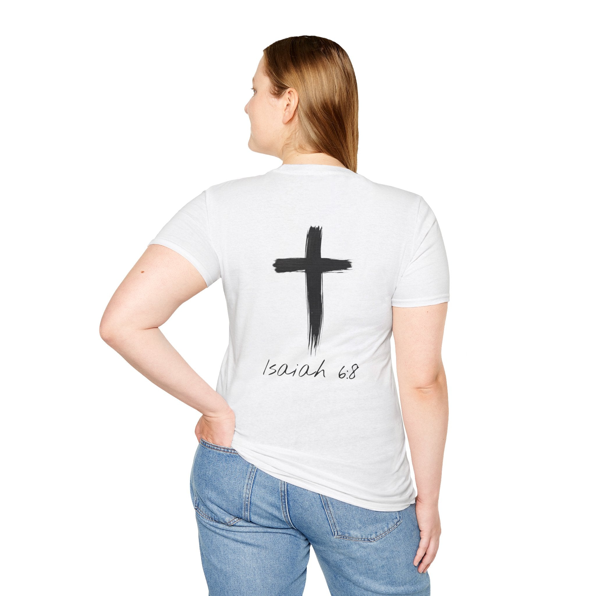 "Here Am I" T-Shirt - Black Letter