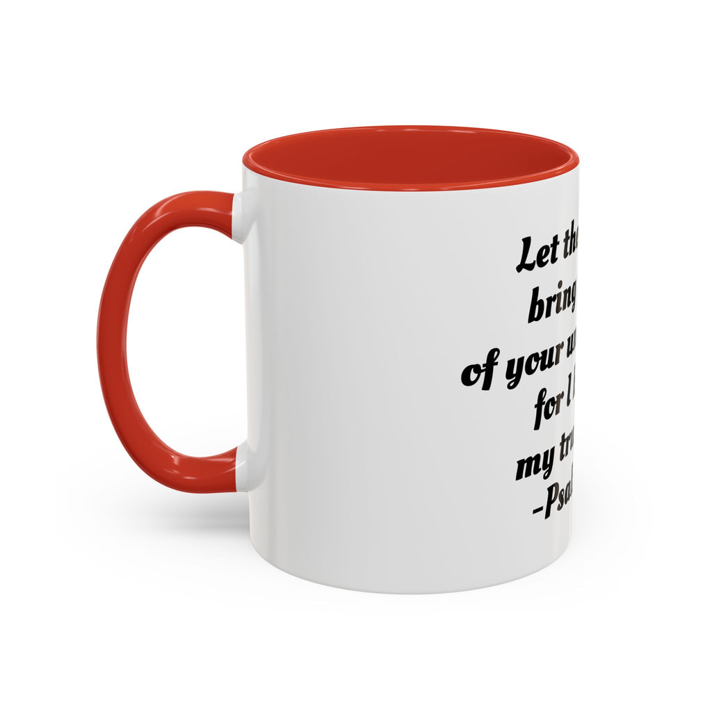 Inspirational Coffee Mug, Motivational Psalm 143:8 Quote, Perfect for Daily Inspiration, Gift for Friends, Housewarming, Religious