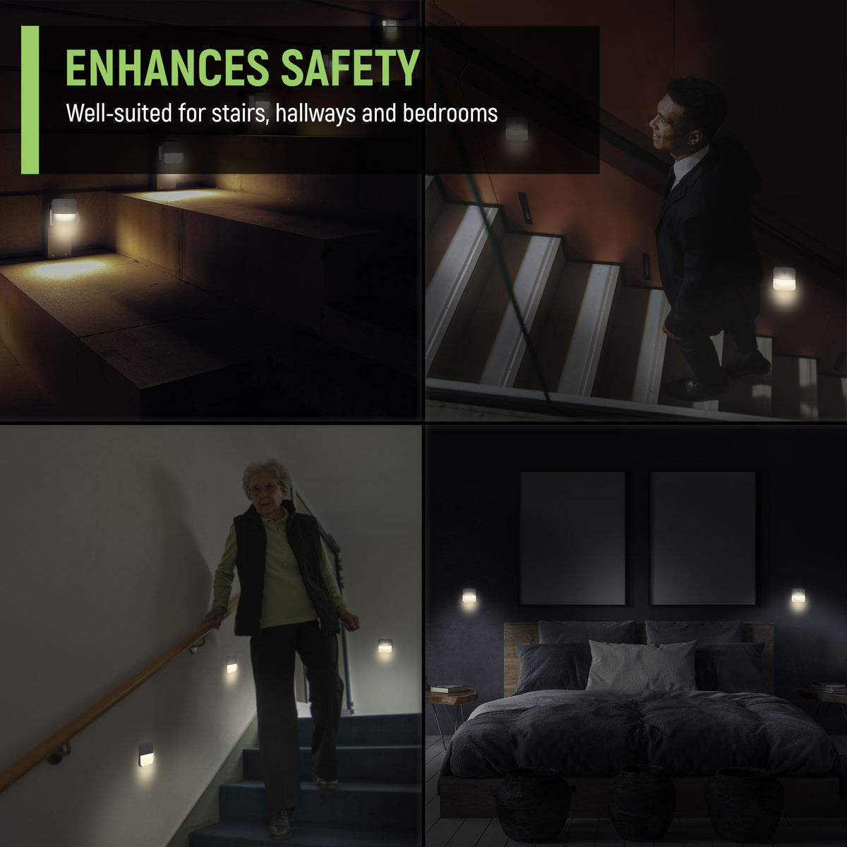 Dusk to Dawn Auto Sensor LED Night Light (4 Pack)