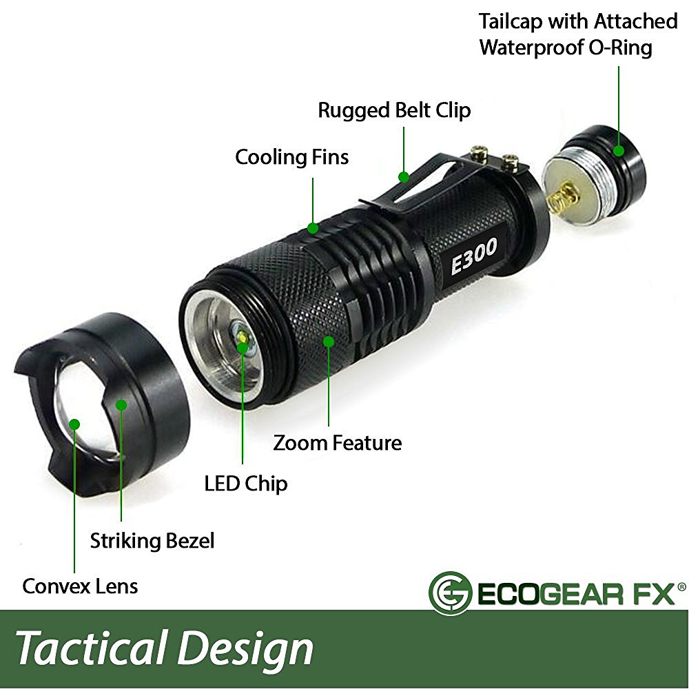 E300 EDC Tactical Flashlight