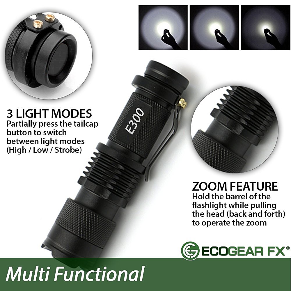 E300 EDC Tactical Flashlight