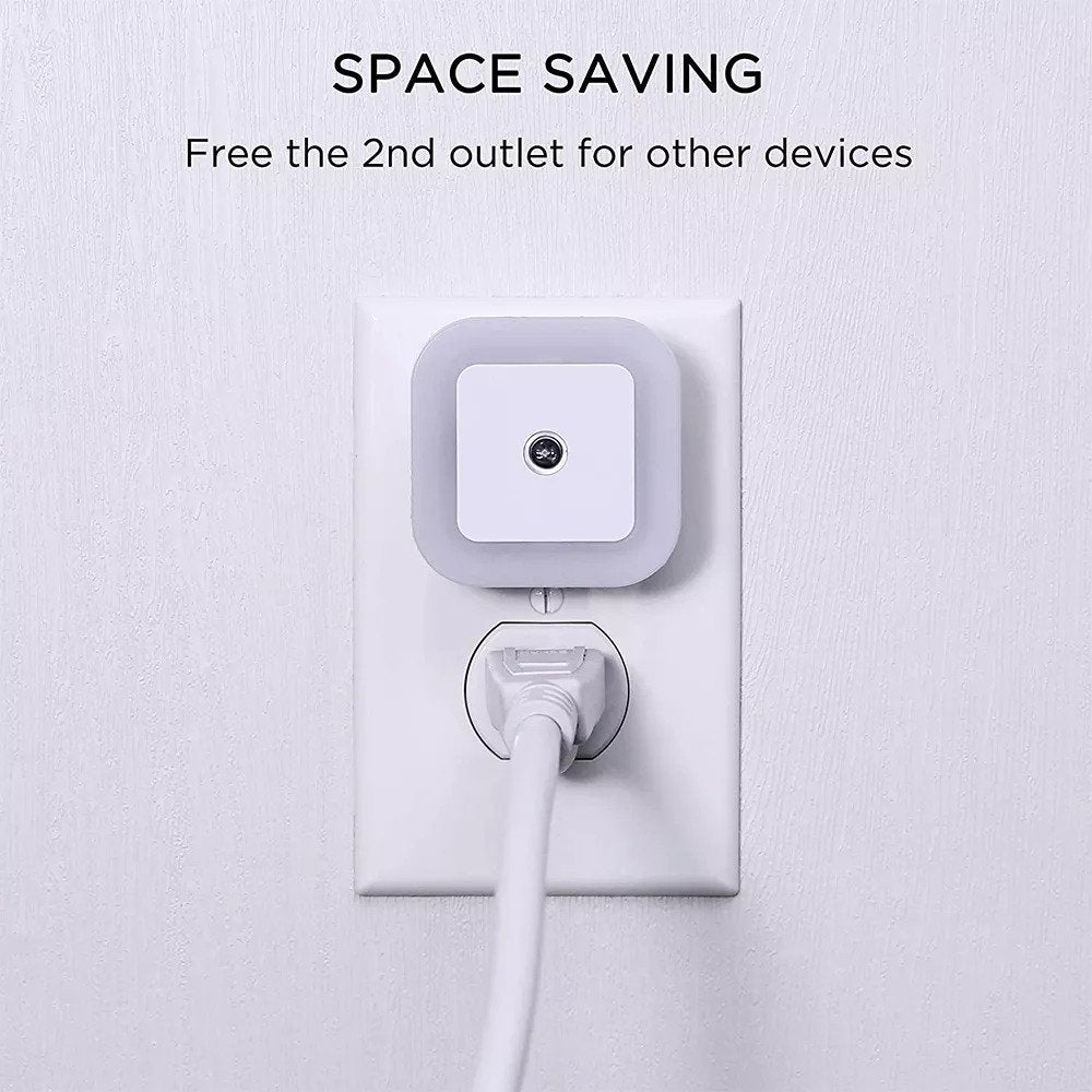 Wall Outlet LED Night Light Cool White (6 Pack)
