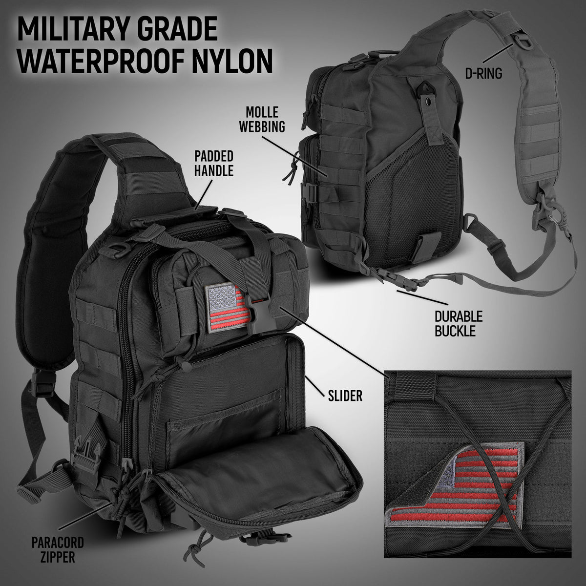 EDC Range Bag - Pistol Sling Bag Backpack (14 Liter)