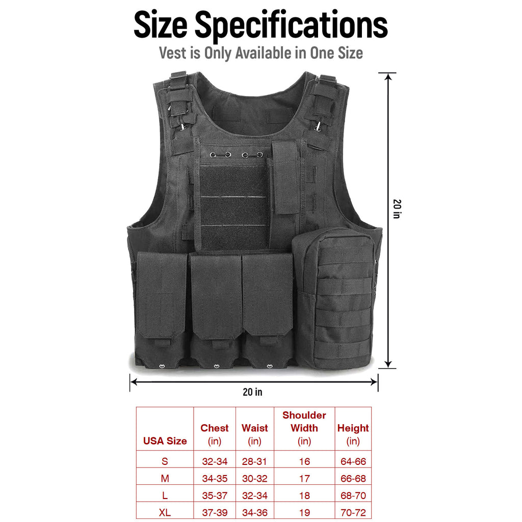 Military Tactical Plate Carrier Vest