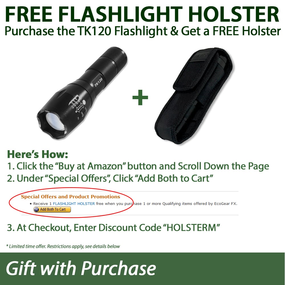 TK120 LED Tactical Flashlights with Strobe