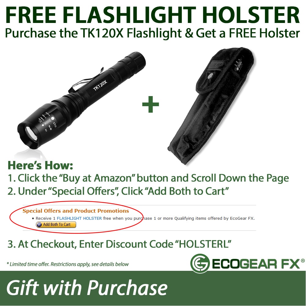 TK120X LED 18650 Tactical Flashlight